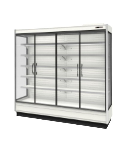 Vitrina refrigerada con puertas de cristal 2,5 x 0,76 x 2,2 m 2030L -1/5ºC