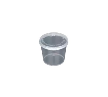 Tarrina para Salsa de PP 60 ml Transparente | Caja 1000 Uds