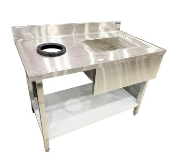 Mesa Acero Inoxidable Recolección Residuos 1200*700*850+100MM