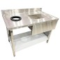 Mesa Acero Inoxidable Recolección Residuos 1200*700*850+100MM Mesa Acero Inoxidable Recolección Residuos 1200*700*850+100MM
