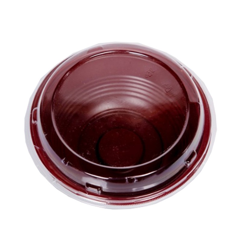 Cuenco Transparente con Tapa para Sopa/Ensalada | 550ml y 700ml | Plástico Desechable Take Away