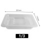 Cubetas Gastronorm y Tapa 1/3 Transparente de 6.5-20cm Cubetas Gastronorm y Tapa 1/3 Transparente de 6.5-20cm