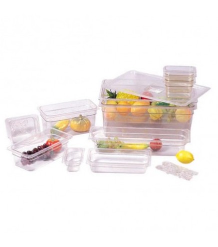 Cubetas Gastronorm Y Tapa 1/4 - Transparente 65MM/100MM/150MM