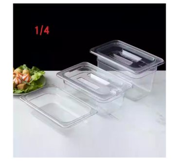 Cubetas Gastronorm Y Tapa 1/4 - Transparente 65MM/100MM/150MM