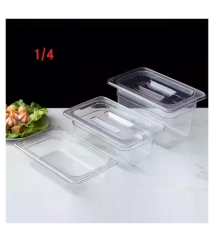 Cubetas Gastronorm Y Tapa 1/4 - Transparente 65MM/100MM/150MM