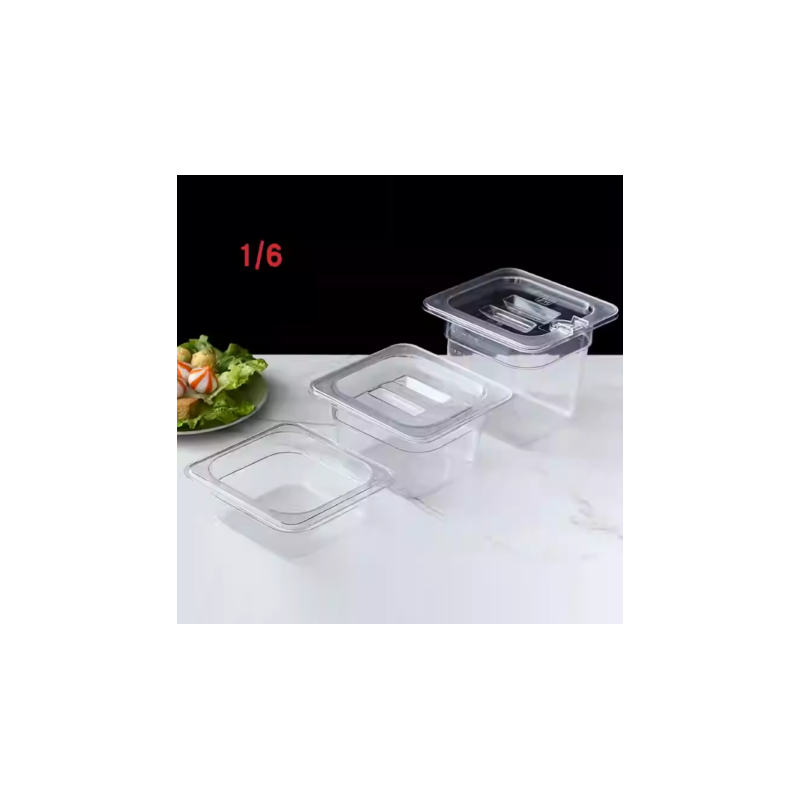 Cubetas Gastronorm Y Tapa 1/6 - Transparente 65MM/100MM/150MM Cubetas Gastronorm Y Tapa 1/6 - Transparente 65MM/100MM/150MM