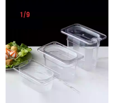 Cubetas Gastronorm Y Tapa 1/9 - Transparente 65MM/100MM/150MM
