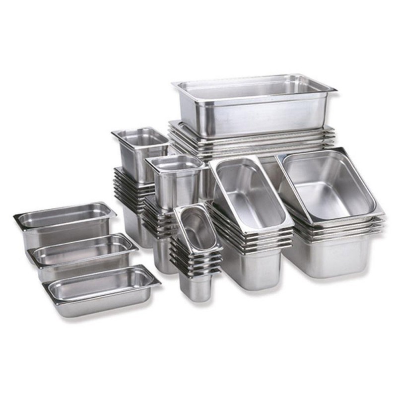 Cubetas Gastronorm Y Tapa GN 1/1 - Lisa - Acero 201 - 20MM/40MM/65MM/100MM/150MM/200MM Cubetas Gastronorm Y Tapa GN 1/1 - Lisa - Acero 201 - 20MM/40MM/65MM/100MM/150MM/200MM