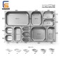 Cubetas Gastronorm Y Tapa GN 1/4 - Lisa Acero 201 - 20MM/40MM/65MM /100MM/150MM/200MM Cubetas Gastronorm Y Tapa GN 1/4 - Lisa Acero 201 - 20MM/40MM/65MM /100MM/150MM/200MM