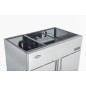 Armario Congelador INOX GN2/1 1240L 2P - 1314x805x2065cm Armario Congelador INOX GN2/1 1240L 2P - 1314x805x2065cm