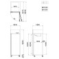 Armario Congelador INOX GN2/1 670L 1P - 730x805x2065MM Armario Congelador INOX GN2/1 670L 1P - 730x805x2065MM
