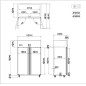 Armario Frigorífico Estandar De Acero GN2/1 Inox Capacidad 1090L Armario Frigorífico Estandar De Acero GN2/1 Inox Capacidad 1090L
