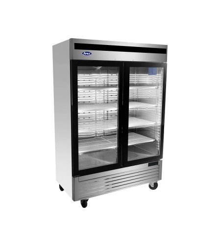 Armario Congelador Expositor 1300L Doble Puerta Cristal Clase C