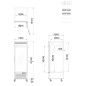 Armario Frigogrífico Expositor 610L 1 Puerta Cristal Armario Frigogrífico Expositor 610L 1 Puerta Cristal