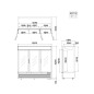 Armario Refrigerador Ventilado Para Bebidas Capacidad 2050L con 3 Puertas De Cristal 0°/ +8°C Armario Refrigerador Ventilado Para Bebidas Capacidad 2050L con 3 Puertas De Cristal 0°/ +8°C