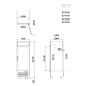 Congelador Mural 610L 1 Puerta Cristal Congelador Mural 610L 1 Puerta Cristal