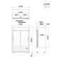 Armario Refrigerador Para Bebidas Ventilado Capacidad 1270L 0°/ +8°C Armario Refrigerador Para Bebidas Ventilado Capacidad 1270L 0°/ +8°C