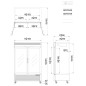 Armario Frigorífico Cristal Ventilado Capacidad 1300L Con 2 Puertas De Cristal 0°/ +8°C Armario Frigorífico Cristal Ventilado Capacidad 1300L Con 2 Puertas De Cristal 0°/ +8°C