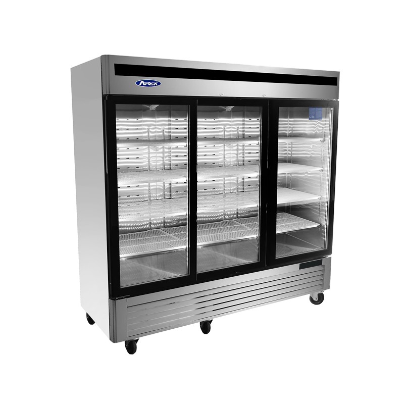 Armario Frigorífico Congelador Cristal- Ventilado - Capacidad 2050L - 3 Puertas De Cristal -18°/-20°C Armario Frigorífico Congelador Cristal- Ventilado - Capacidad 2050L - 3 Puertas De Cristal -18°/-20°C