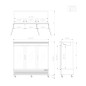 Armario Congelador Comercial Triple Puerta 2050L Armario Congelador Comercial Triple Puerta 2050L