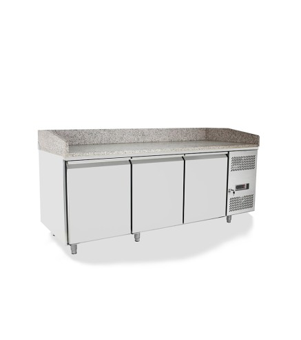 Mesa Refrigerada de Pizza 201cm 3 Puertas