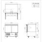 Mesa Fría De Ingredientes Con 2 Puertas 300L 220W -2 ℃ ~ 8 ℃ R290 Mesa Fría De Ingredientes Con 2 Puertas 300L 220W -2 ℃ ~ 8 ℃ R290