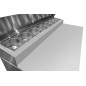 Mesa Refrigeración Y Ensaladera 8xGN1/6 - 3 Puertas Capacidad 380L 2°/+8°C 1365X700X1070MM Mesa Refrigeración Y Ensaladera 8xGN1/6 - 3 Puertas Capacidad 380L 2°/+8°C 1365X700X1070MM