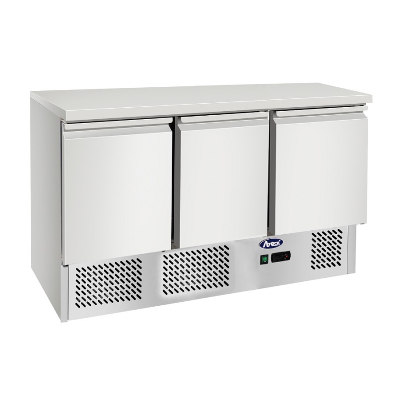 Mesa Fría de Trabajo y ensaladas 3 Puertas 380L Mesa Fría de Trabajo y ensaladas 3 Puertas 380L