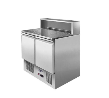 Mesa Fría De Ingredientes Mármol 2 Puertas 300L 310W -2 ℃ ~ 8 ℃ R290