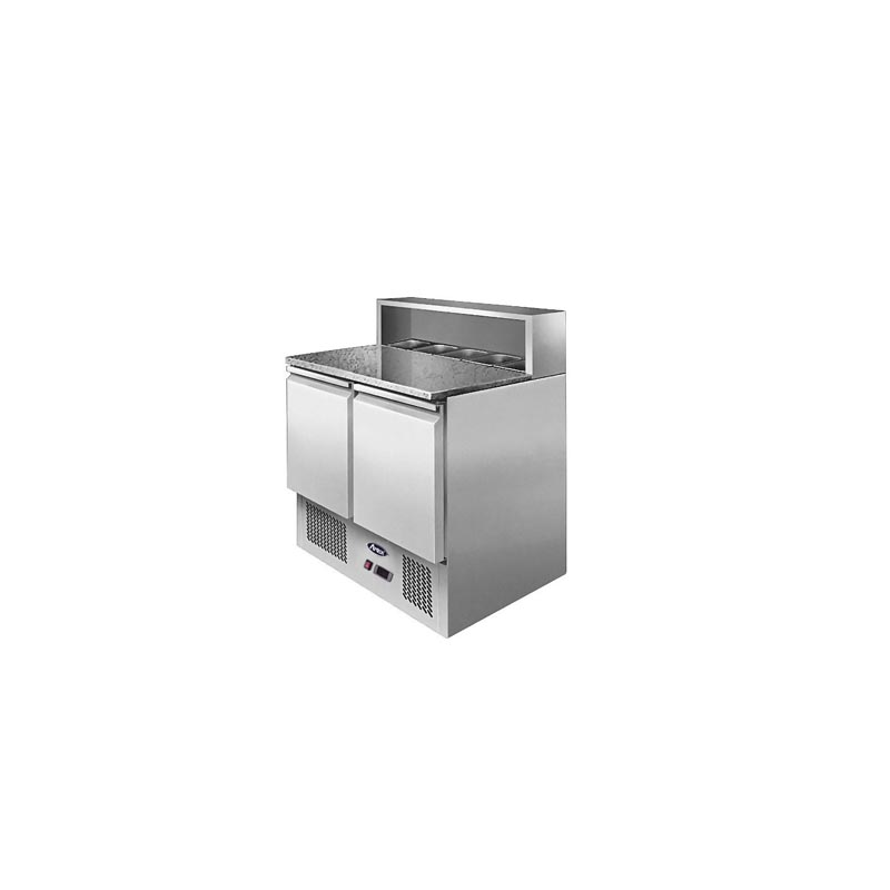 Mesa Fría De Ingredientes Mármol 2 Puertas 300L 310W -2 ℃ ~ 8 ℃ R290 Mesa Fría De Ingredientes Mármol 2 Puertas 300L 310W -2 ℃ ~ 8 ℃ R290