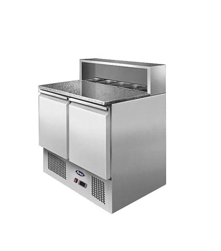 Mesa Fría De Ingredientes Mármol 2 Puertas 300L 310W -2 ℃ ~ 8 ℃ R290