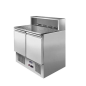 Mesa Fría De Ingredientes Mármol 2 Puertas 300L 310W -2 ℃ ~ 8 ℃ R290 Mesa Fría De Ingredientes Mármol 2 Puertas 300L 310W -2 ℃ ~ 8 ℃ R290