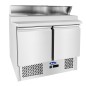 Mesa Refrigeración Y Ensaladera Abatible 5xGN1/6 - 2 Puertas de Mármol Capacidad 300L 2°/+8°C 900X700X1060MM Mesa Refrigeración Y Ensaladera Abatible 5xGN1/6 - 2 Puertas de Mármol Capacidad 300L 2°/+8°C 900X700X1060MM
