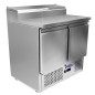 Mesa Refrigeración Y Ensaladera Abatible 5xGN1/6 - 2 Puertas de Mármol Capacidad 300L 2°/+8°C 900X700X1060MM Mesa Refrigeración Y Ensaladera Abatible 5xGN1/6 - 2 Puertas de Mármol Capacidad 300L 2°/+8°C 900X700X1060MM