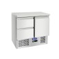 Mesa Refrigeración Y Ensaladera Con 1 Puerta y 2 Cajones Capacidad 300L 2°/+8°C 900X700X898MM Mesa Refrigeración Y Ensaladera Con 1 Puerta y 2 Cajones Capacidad 300L 2°/+8°C 900X700X898MM