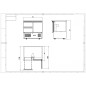 Saladette mesa refrigerada 90cm 1Puerta y 2 Cajones 300L 90x70x89.8cm Saladette mesa refrigerada 90cm 1Puerta y 2 Cajones 300L 90x70x89.8cm