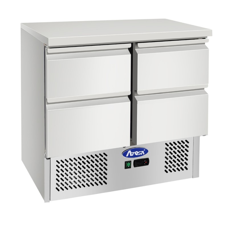 Saladette mesa refrigerada 90cm 4 Cajones 300L 90x70x89.8cm Saladette mesa refrigerada 90cm 4 Cajones 300L 90x70x89.8cm