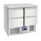 Mesa Refrigeración Y Ensaladera Con 4 Cajones Capacidad 300L 2°/+8°C 900X700X898MM