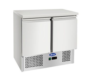 Mesa Refrigeración Y Ensaladera Con 2 Puertas Capacidad 300L 2°/+8°C 900X700X898MM