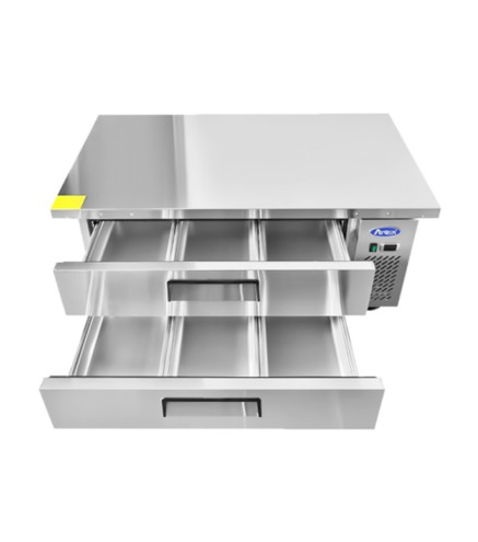 Mesa Baja Refrigerada Ventilada 2 Cajones - Capacidad  235L 2°/+8°C 1323X815X514MM
