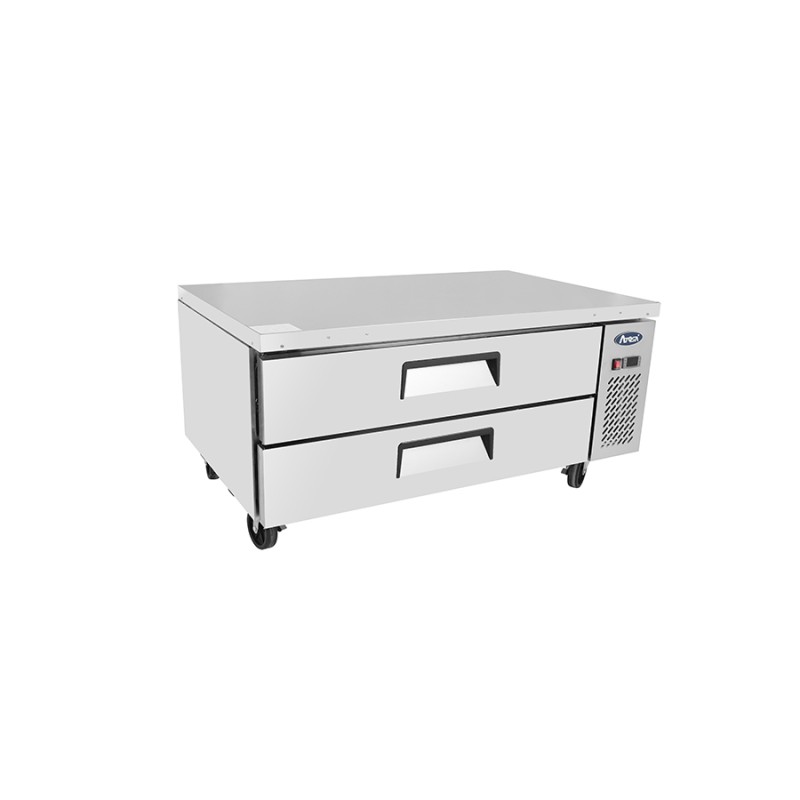 Mesa Baja Refrigerada Ventilada 2 Cajones - Capacidad  215L 2°/+8°C 1230X815X514MM