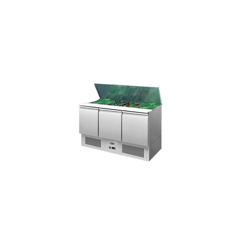 Mesa Fría De Ingredientes Con 3 Puertas 380L 310W -2 ℃ ~ 8 ℃ Mesa Fría De Ingredientes Con 3 Puertas 380L 310W -2 ℃ ~ 8 ℃