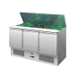 Mesa Fría De Ingredientes Con 3 Puertas 380L 310W -2 ℃ ~ 8 ℃ Mesa Fría De Ingredientes Con 3 Puertas 380L 310W -2 ℃ ~ 8 ℃