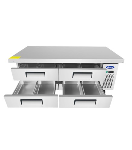 Mesa Baja Refrigerada Ventilada 4 Cajones - Capacidad  340L 2°/+8°C 1840X815X514MM