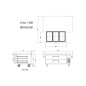 Mesa Baja Refrigerada Ventilada 2 Cajones - Capacidad 235L 2°/+8°C 1536X815X514MM Mesa Baja Refrigerada Ventilada 2 Cajones - Capacidad 235L 2°/+8°C 1536X815X514MM