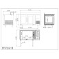 Mesa Refrigerada 1.36m 2 Puertas Cristal 280L