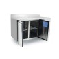 Mesa Congelador Acero Inox Ventilado Con 2 Puertas con Tope - Capacidad 280L -22°/-18°C 1136X700X850+100MM Mesa Congelador Acero Inox Ventilado Con 2 Puertas con Tope - Capacidad 280L -22°/-18°C 1136X700X850+100MM
