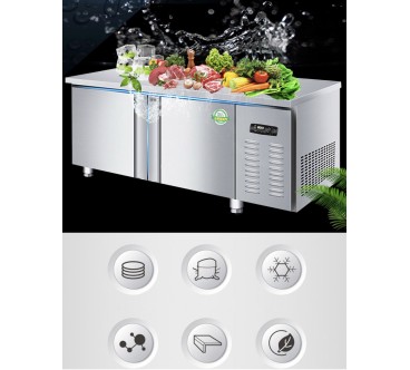 Mesa Fría Ingredientes 3 Puertas Con Tope 380L 220W -2 ℃ ~ 8 ℃