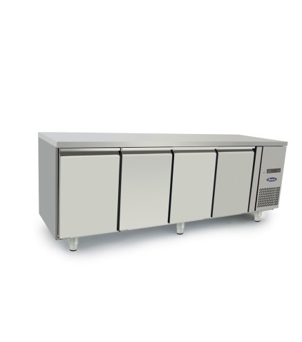 Mesa Refrigerada Acero Inox  Ventilada Con 4 Puertas - Capacidad  480L -2°/+8°C 2235X600X850MM