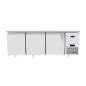 Mesa Refrigerada Acero Inox Con Tope Ventilada Con 3 Puertas - Capacidad  360L -2°/+8°C 1795X600X850MM